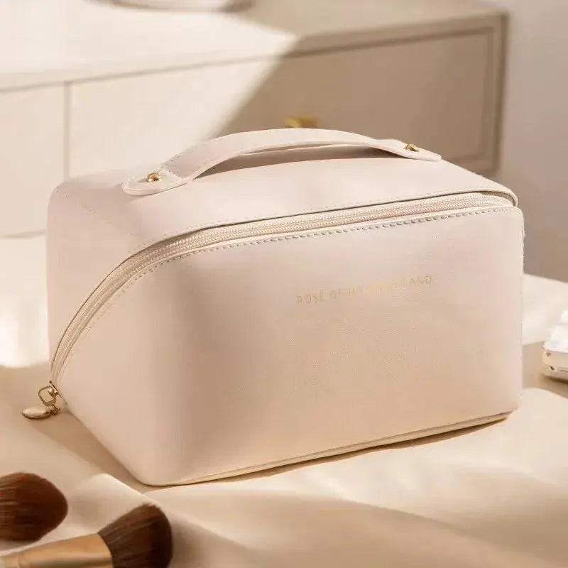 Women's PU Leather Waterproof Travel Makeup Bag PrettyBloom